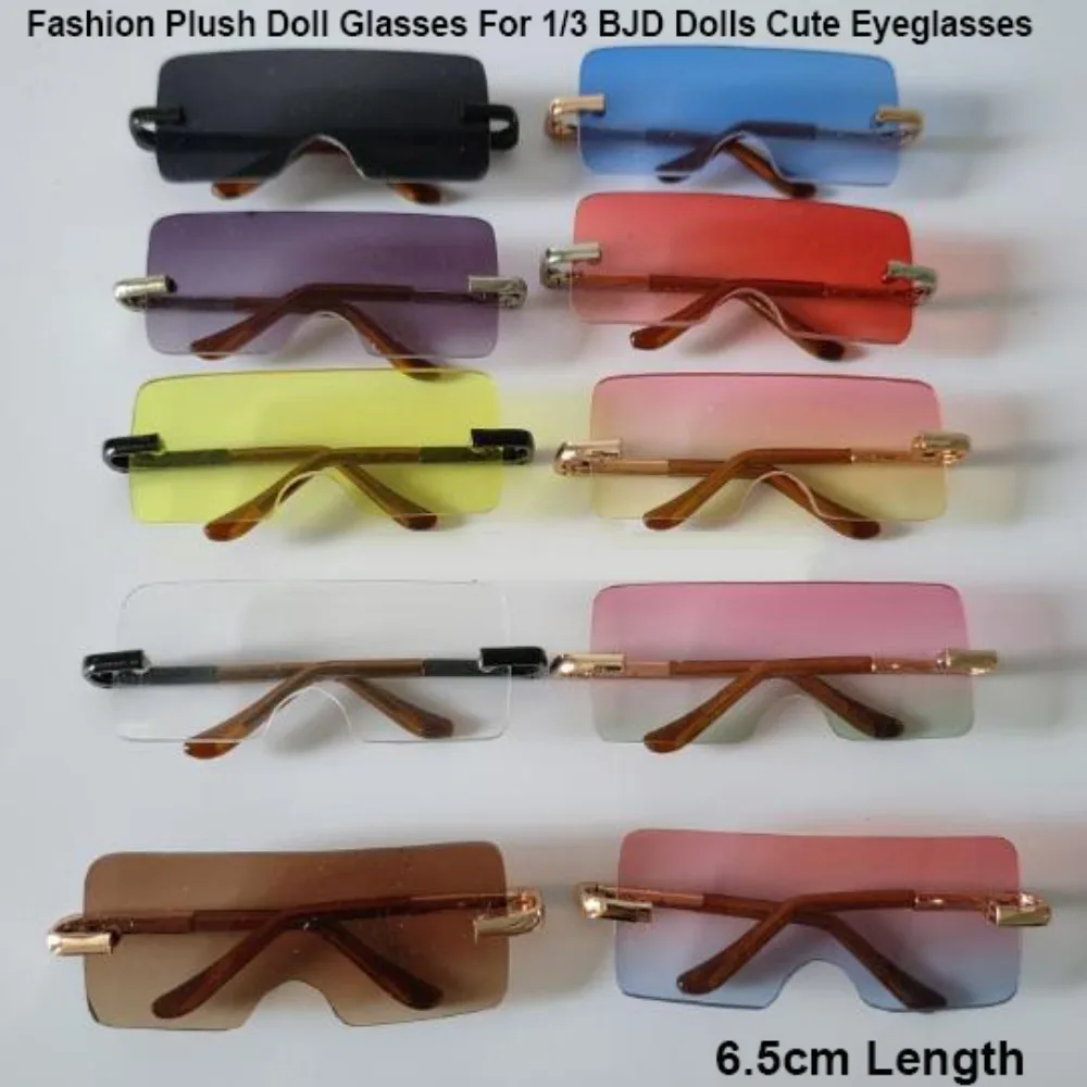 6.5cm Length Doll Glasses Cute Fashion Doll Eyeglasses Mini DIY Clothes Accessories For 1/3 BJD Dolls/for Cotton Dolls
