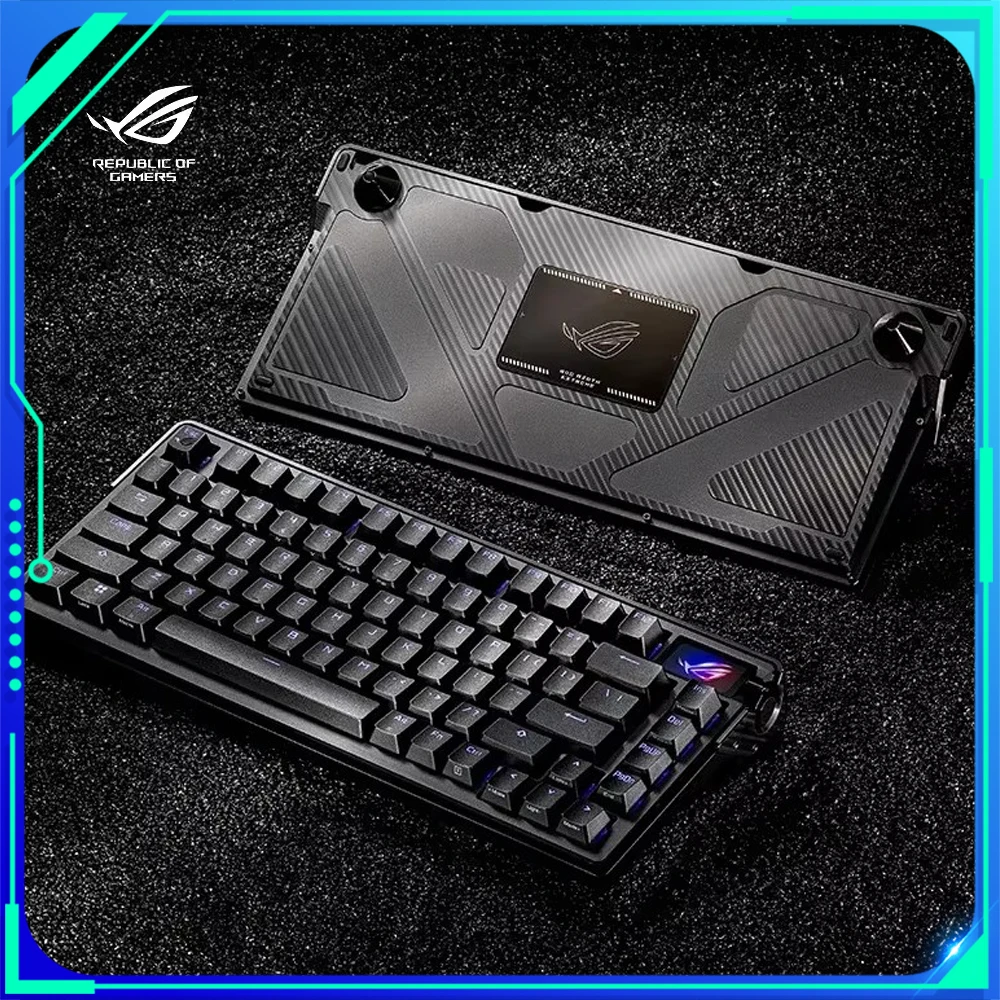 Rog Extreme Mechanical Keyboard Wireless Three Mode 8k Aluminium Alloy Keyboard Touch Screen Keyboard Custom For Pc Gamer Gifts