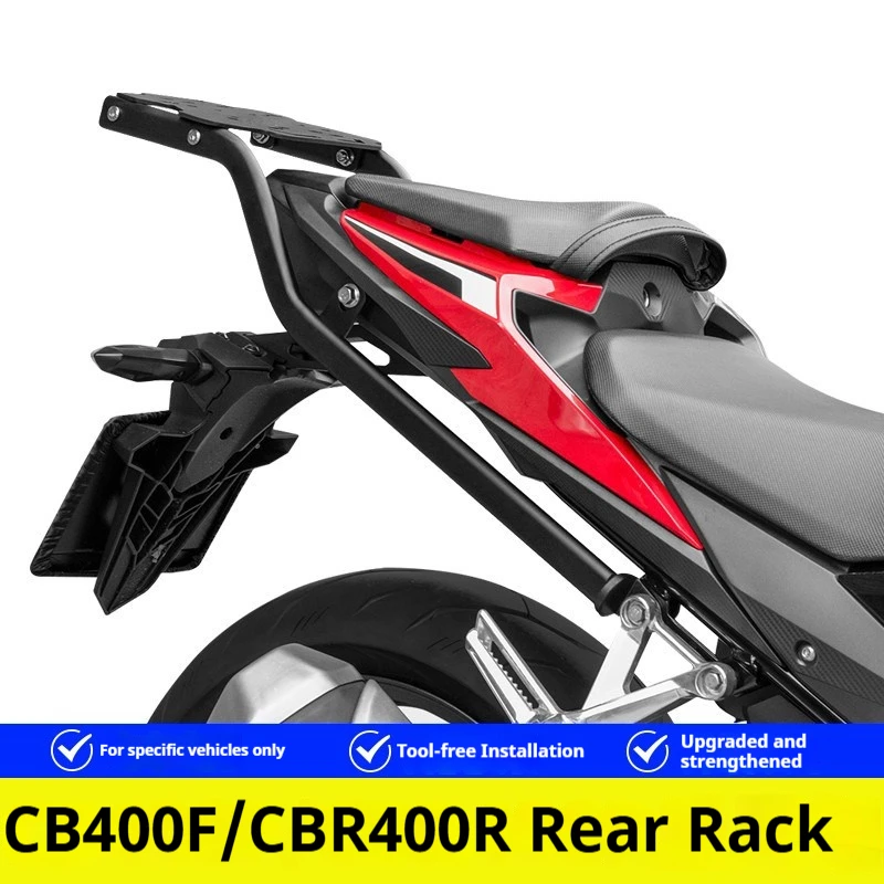 For Honda CB400F CB500F CBR400R CBR500R Rear Rack Carrier No-Drill Accesorios Moto Accessori Moto