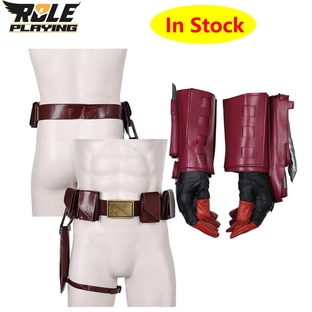 Boba-guantes con cinturón para Cosplay, accesorios de disfraz de cazador de recompensas de TV para hombres y adultos, accesorios de vestir para fiesta de Carnaval y Halloween