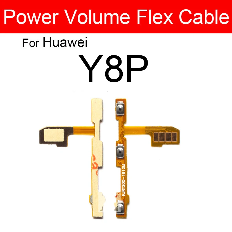 On Off Volume Power Flex Cable For Huawei Y9 Y7 Y6 Pro Y5 Prime 2020 2019 2018 2017 Y6p Y7p Y8p Y8s Y9s Buttons Flex Repair Part