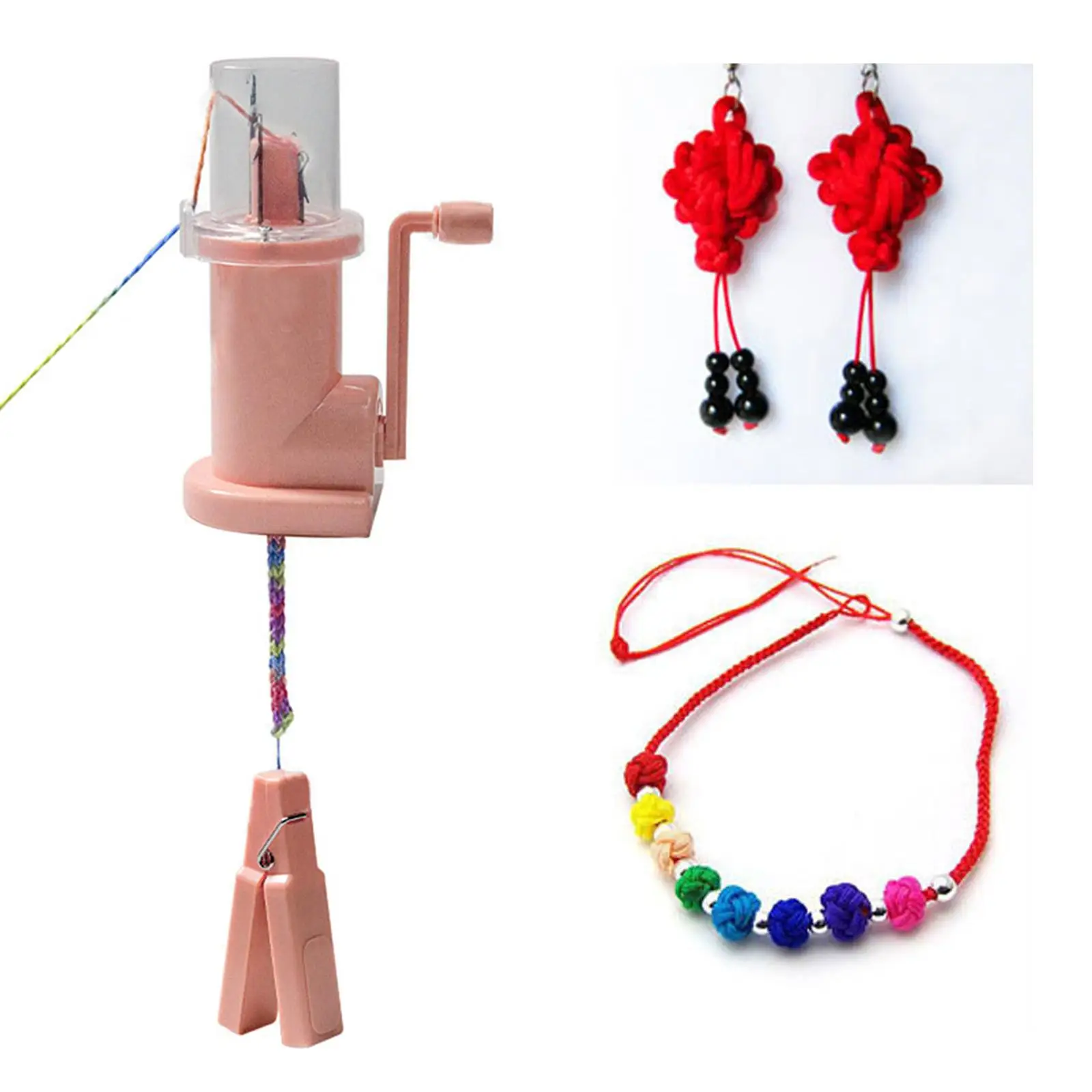 

DIY Creative Hand-operated Embellish-Knit Knitting Machine Spool Knitter Embellish Weave Craft Sewing Accessories