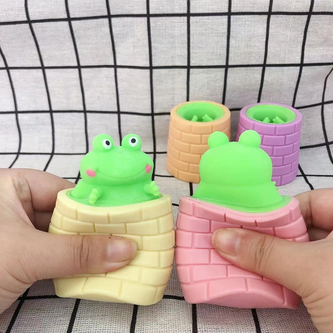 Anti-Stress ของเล่นน่ารักกบบีบ Fidget ของเล่น Squishy ตลกความเครียดบรรเทาสําหรับเด็กผู้ใหญ่ของขวัญ PROP 1pcs J177