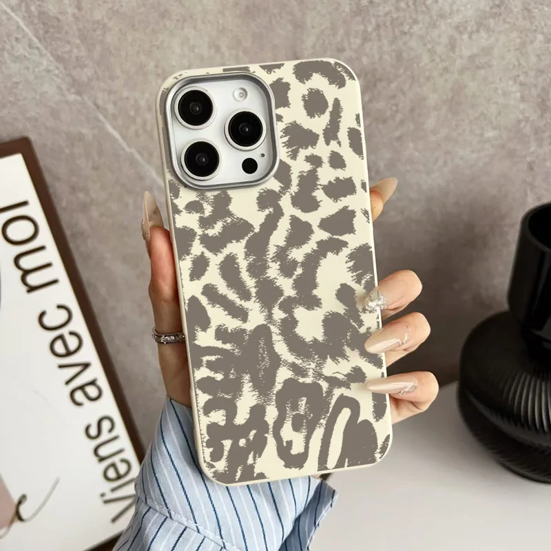 เคสโทรศัพท์ลายเสือดาวสำหรับฤดูใบไม้ร่วง/ฤดูหนาว สำหรับ Samsung Galaxy S25 S24 S23 Ultra S22 Plus S24 S21 FE A35 A15 A56 A36 A55  แบบนิ่ม