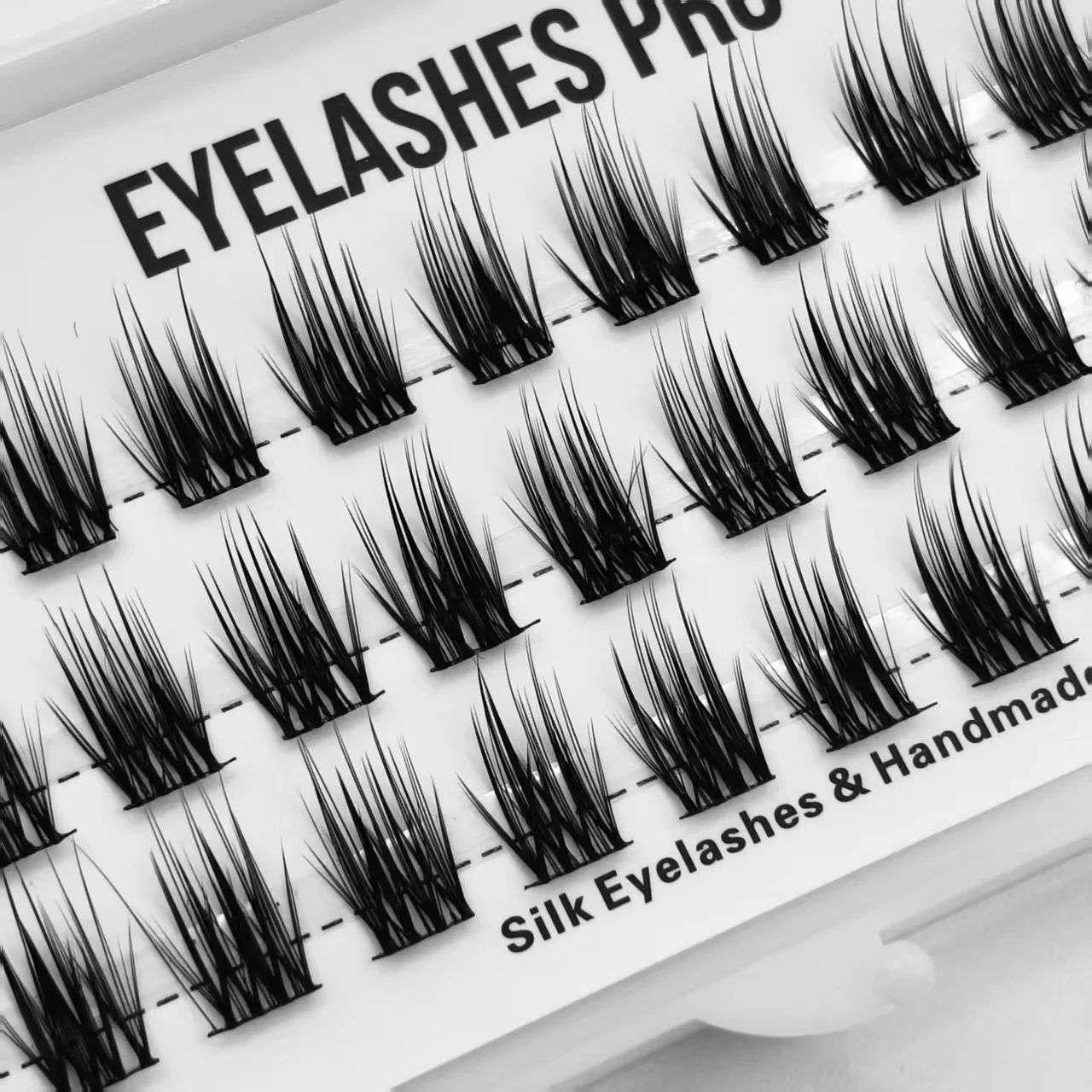 Z019 DIY Hand Made Eyelash Extension Segmented Flase Lashes  Lash Bundles Soft Ribbon Strip Eyelashes Makeup Lashes NEW