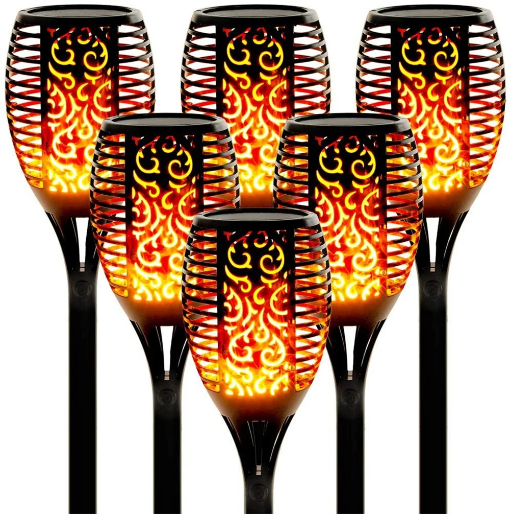 

33 LED Solar Torch Light Lawn Garden Plug in Light Outdoor Courtyard Waterproof Induction Decoration Landscape Flame Light