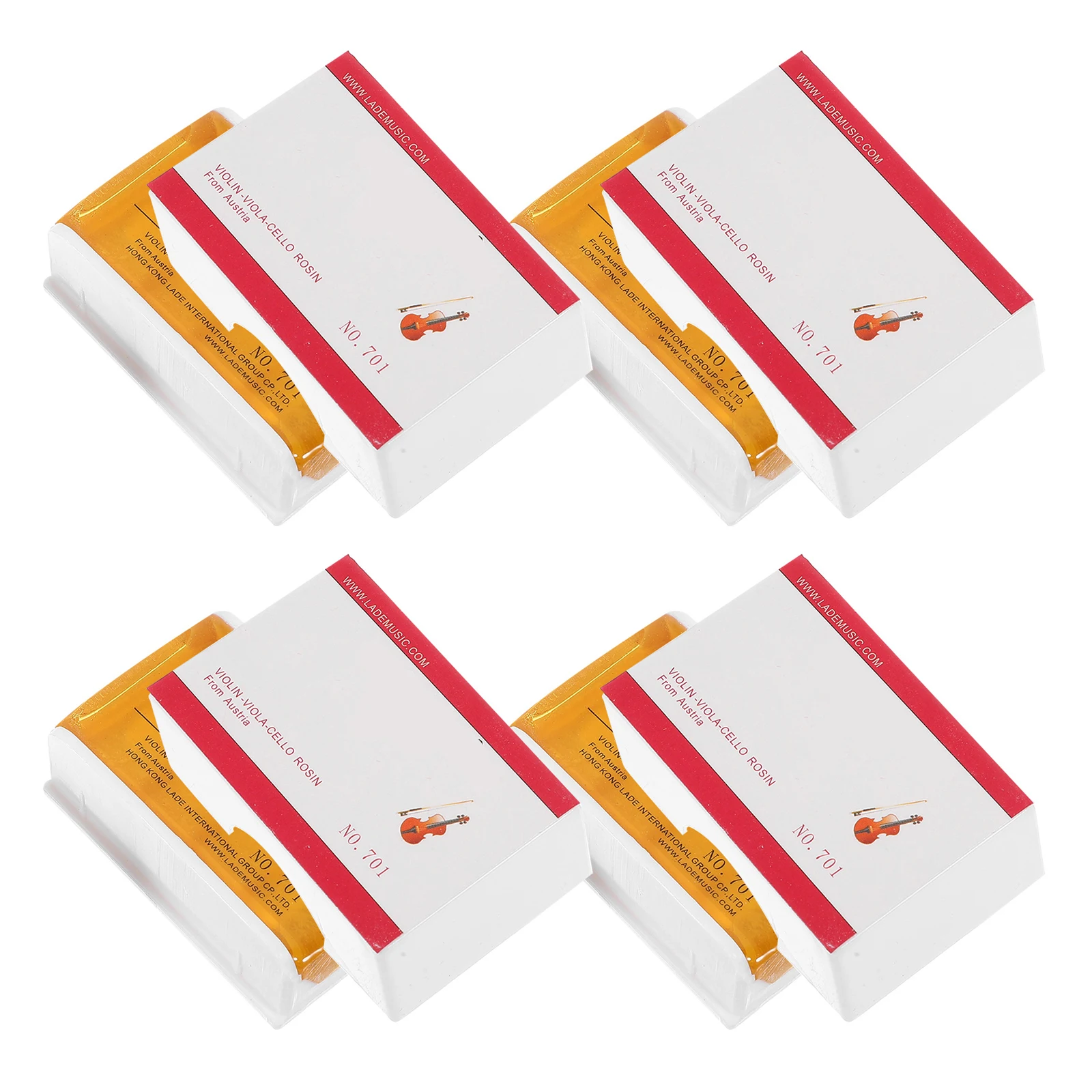 

4pcs Violin Rosin Portable Small Rosins For String Instruments Maintenance Enhances Sound Clarity For Violin Viola Erhu