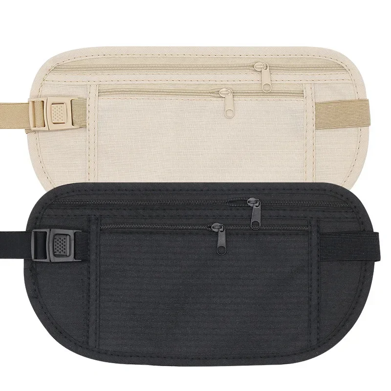 Travel Waist Packs Pouch Hidden Wallet Passport Money Waist Belt Bag Slim Secret Security Useful Running Travelling Storage Bags