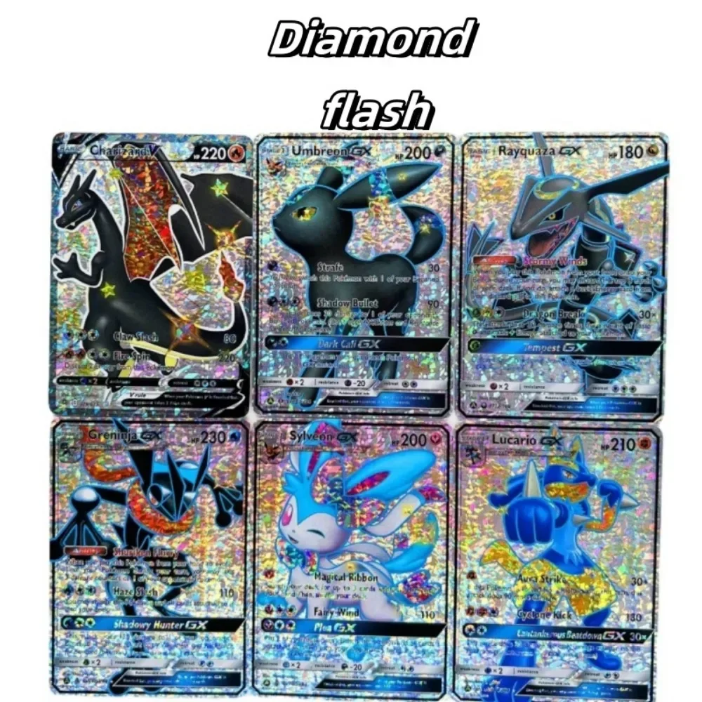 DIY Collection Card Homemade Series Charizard Greninja V 53PCS Refractive Flash Card Anime Peripheral Game Card Holiday Gift