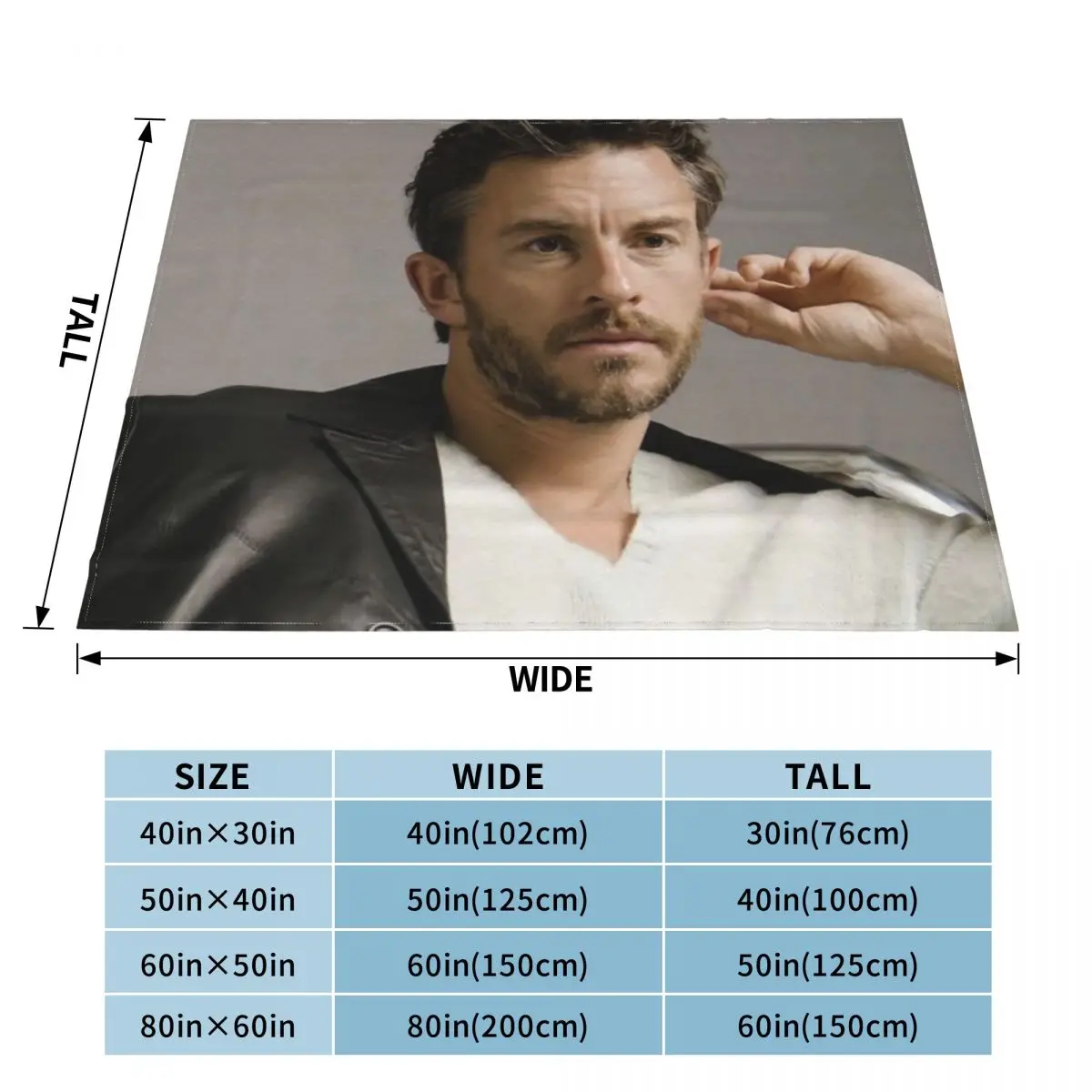 Jonathan Bailey Blanket Soft Warm Flannel Throw Blanket Cover for Bed Living room Picnic Travel Home Couch