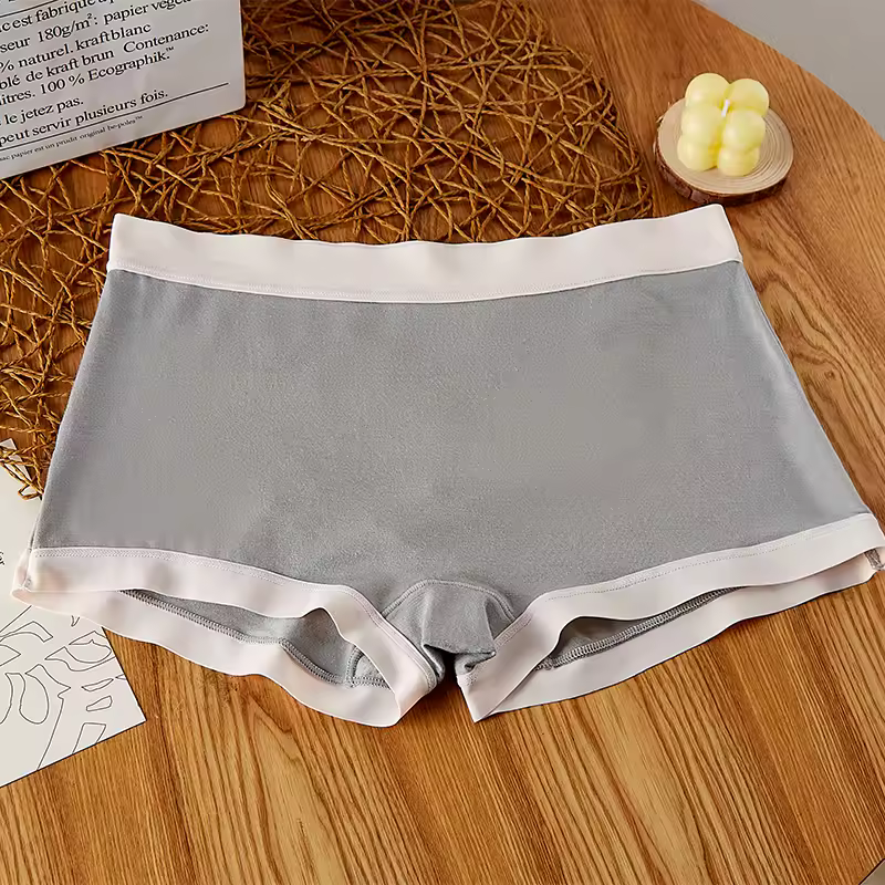 BANNIROU 1Pcs Mid-Rise Seamless Women's Boyshort Safety Knickers Pants Panties For Woman Intimates Female Underwear Lingerie - Image 9
