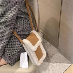 Lamb Hair Phone Bag Plush Bag Crossbody Wallet Women Shoulder Bags Designer Bags Handbags Crossbody Travel Bags Сумка Женская