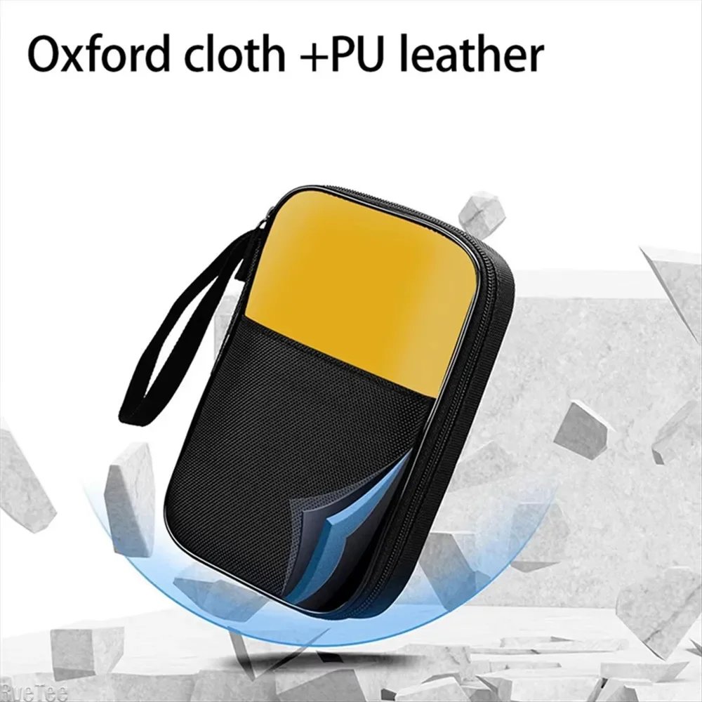 Multimeter Digital 62 Max dan lebih, Tas PC saku ritsleting halus untuk 117/116/115/114/113 Digital