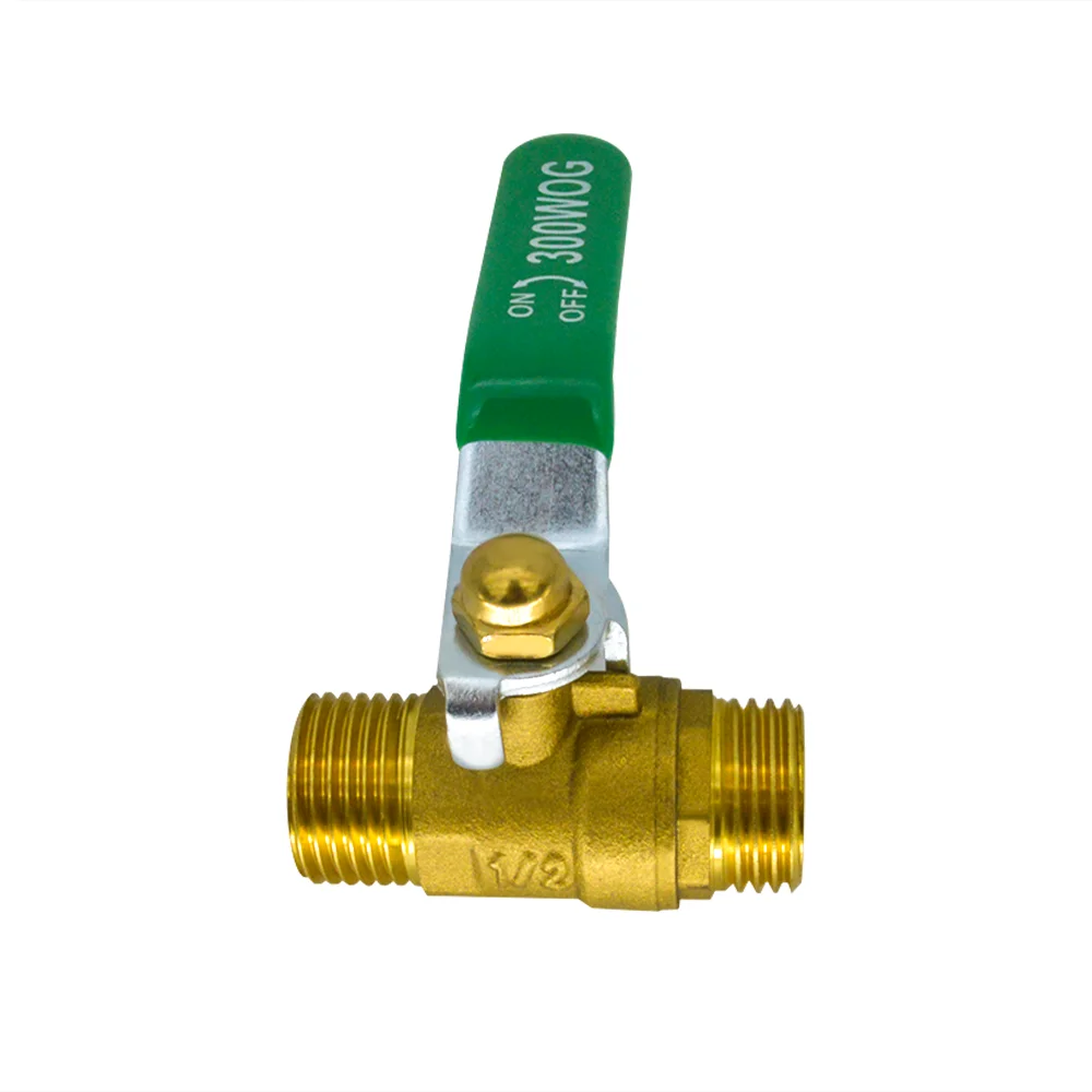 YQBS النحاس هوائي اغلاق الكرة صمام 1/4 "3/8" 1/2 "3/4" أنثى ذكر الموضوع اتجاهين وصلة أنابيب موصل مقرنة محول #5