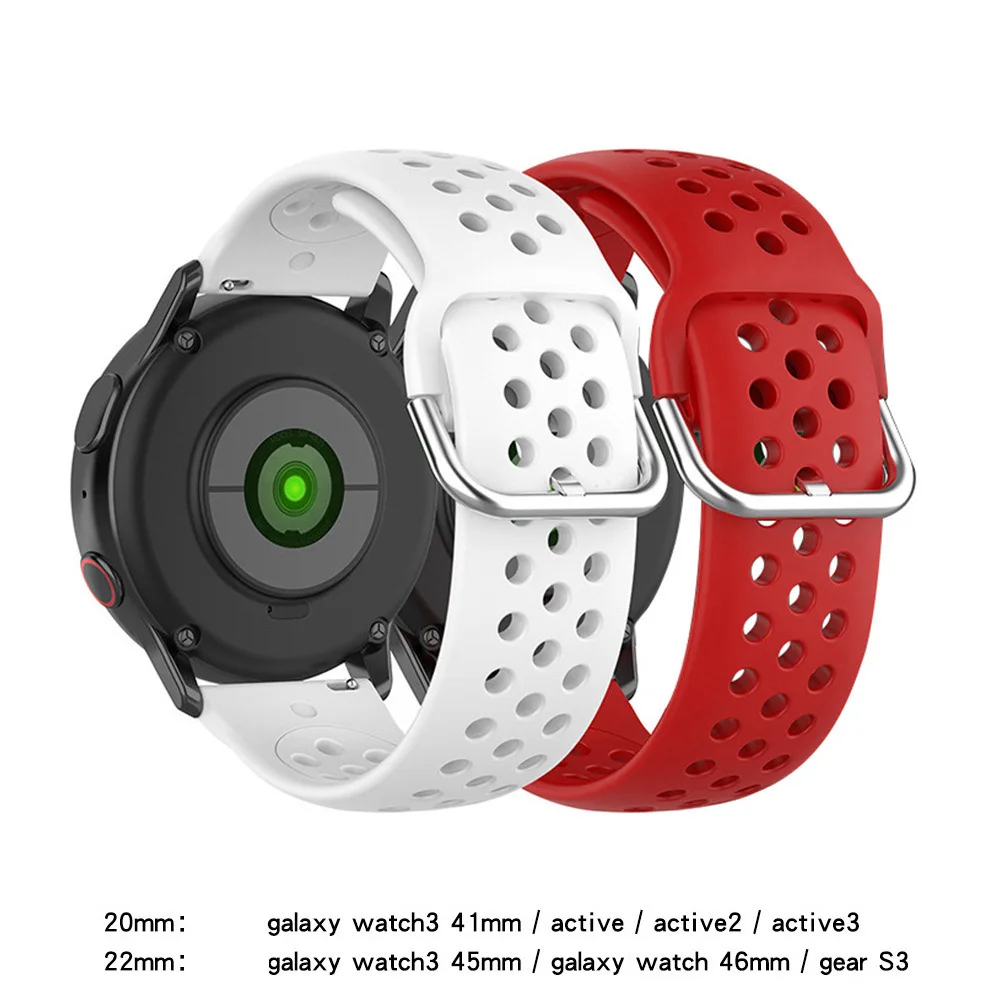 20 مللي متر 22 مللي متر حزام لسامسونج غالاكسي ساعة 5/برو/4 نشط 2 الفرقة والعتاد 3 الرياضة سوار سامسونج غالاكسي Watch4 46 مللي متر 42 مللي متر الساعات