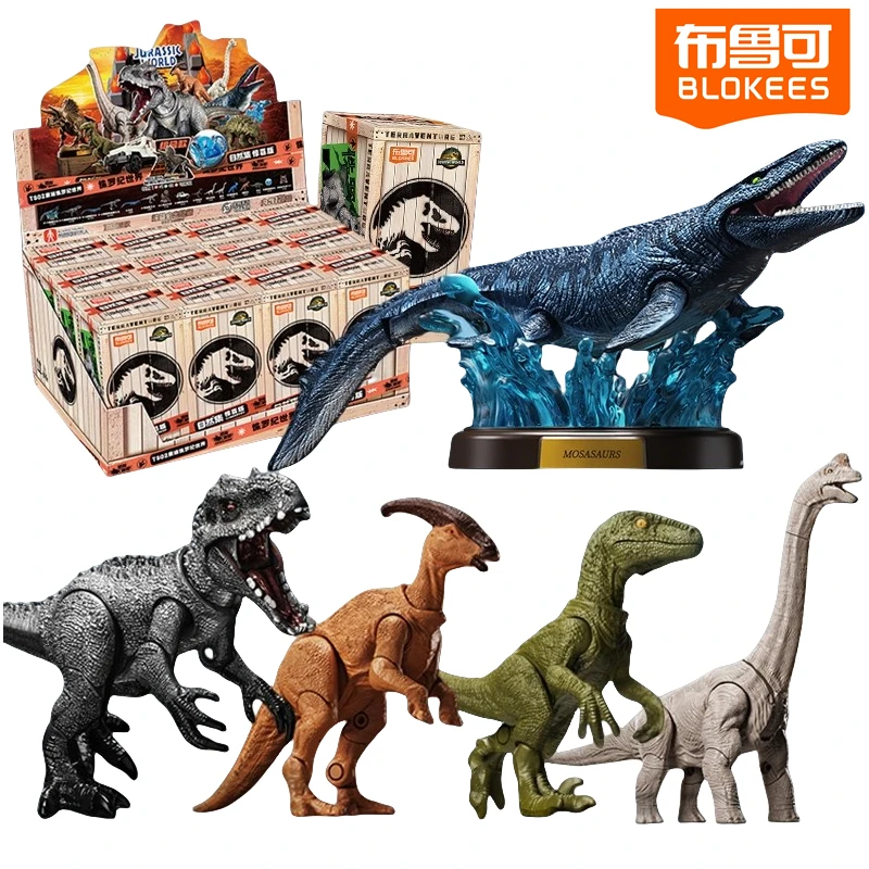 BLOKEES Original Jurassic World V02 Mosasauridae Parque Jurásico dinosaurios TERRAVENTURE modelo ensamblado figura de acción juguete para regalo