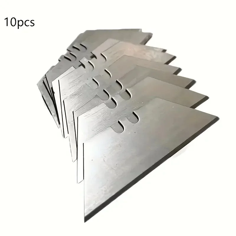 10pcs Special Knife Blades Steel Material Utility Knife Trapezoid Blades Replacement DIY Art Craft Cutter Tool Blade