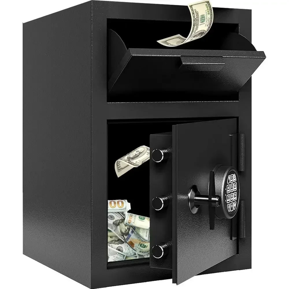 Anti-Theft Money Safe Box for Documents, Office, and Home Use (2.6 Cubic Feet)