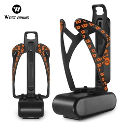 WEST BIKING Bike Water Bottle Cage 3 In 1 Stable Bicycle Bottle Holder Tire Lever Tool Box Cycling Bottle Cage Bike Accessories