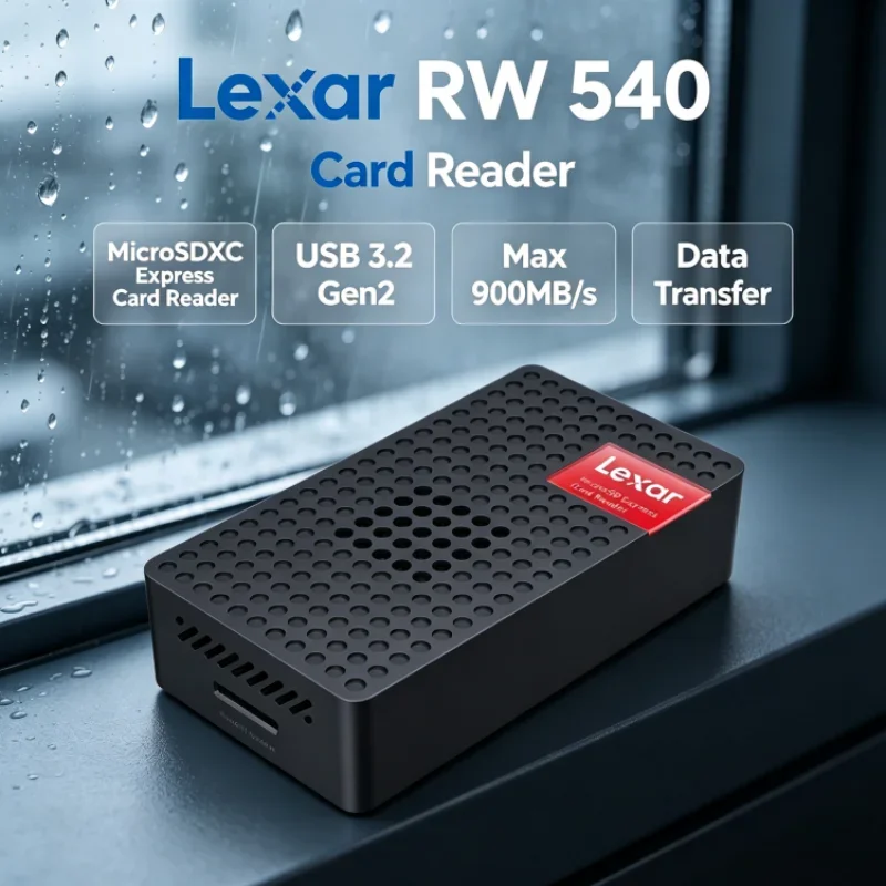 Lexar RW540 Max 900MB/s MicroSDXC Express Card Reader PLAY PRO MicroSD Card Reader for Video Transfer
