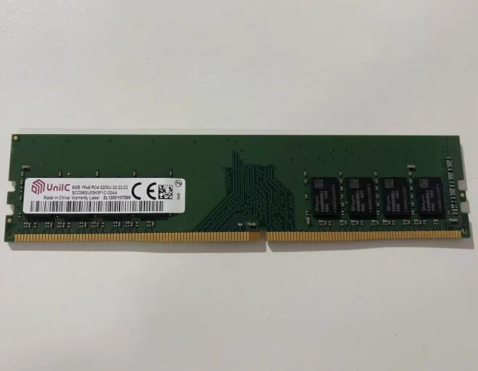 

For UniIC 8G 1RX8 3200 DDR4 SCC08GU03H3F1C-32AA desktop memory 8GB