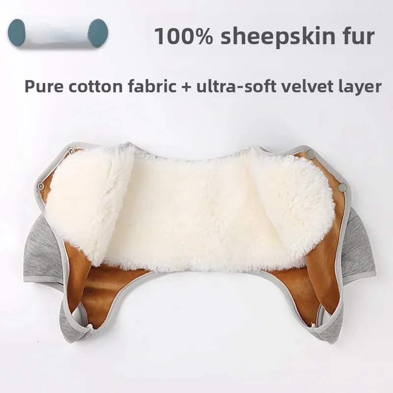 gilet-chaud-en-laine-et-cuir-veritable-epais-pour-la-protection-des-epaules-et-du-cou-vetement-de-nuit-d'hiver-pour-hommes-et-femmes-a-porter-a-la-maison