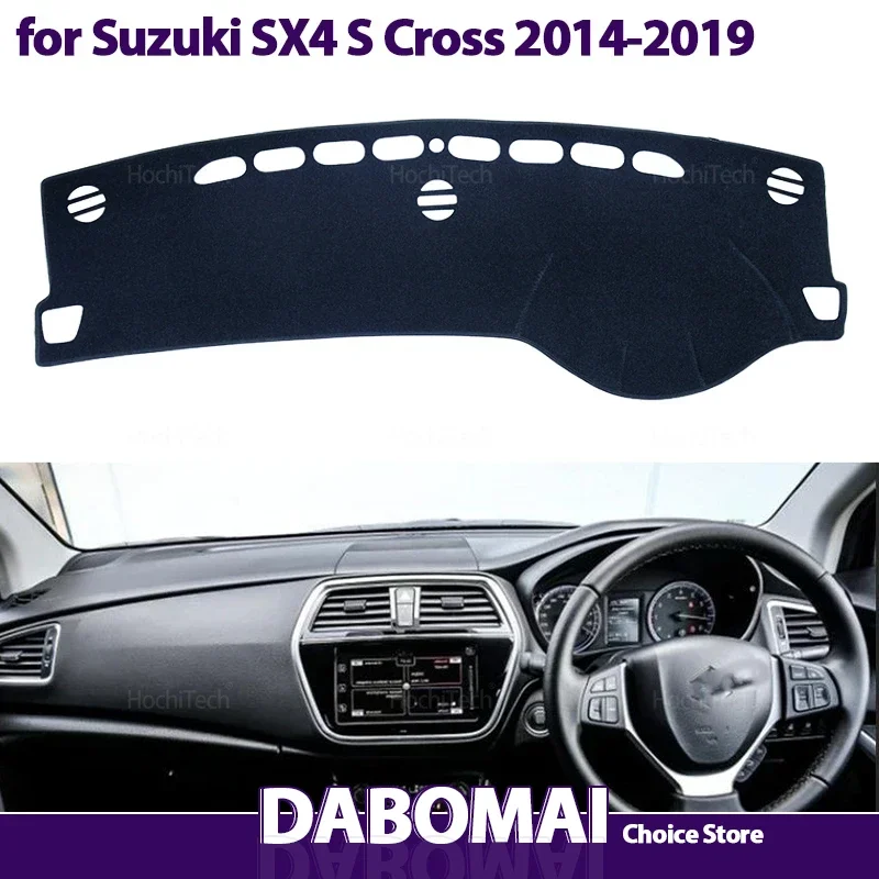 Armaturenbrett-Abdeckung, Armaturenbrett-Matte, Teppich-Pad, Schattenumhang, Decke, Autozubehör für Suzuki SX4 S Cross 2014 2015 2016 2017 2018 2019