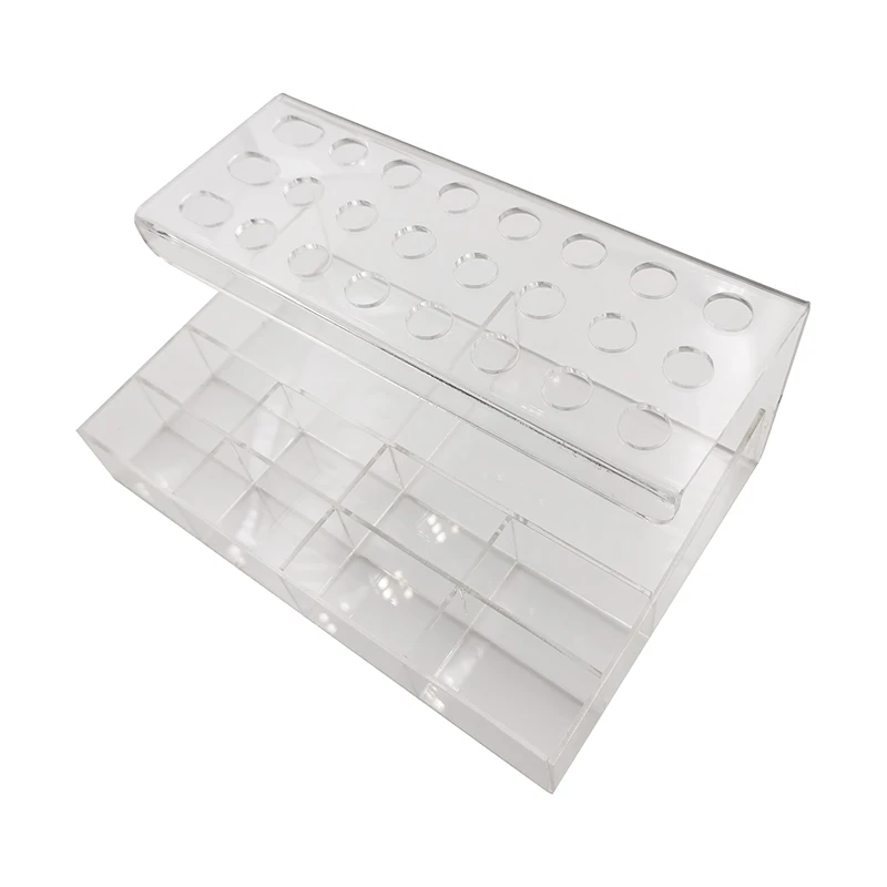 Dental Acrylic Holder Placement Frame Adhesive Storage Box for Composite Syringes & Accessories