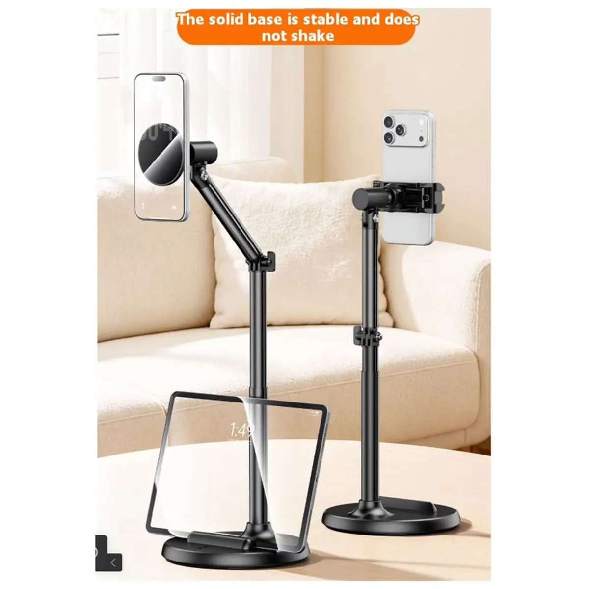 Mobile Phone Holder,Special Magnetic Bracket for Overhead ,Desktop Live , Food Recording Video B