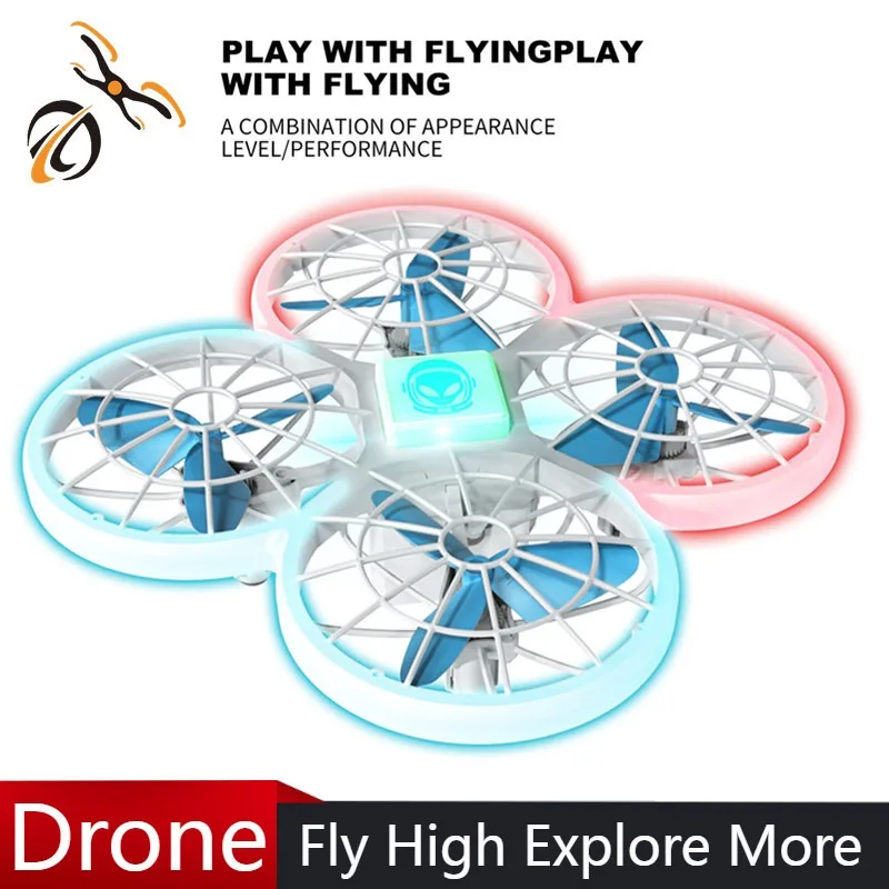 823 Mini Drone LED Rc Quadcopter Aircraft Kid 2.4G Altitude Hold For Four Side Obstacle Avoidance Remote Control Aircraft Toy