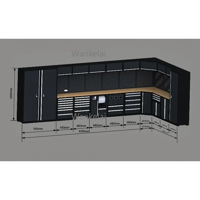 High Quality Professional Mechanic Tool Box Cart Tool Cabinet 6 Drawers Metal Tool Storage Trolley Cabinet