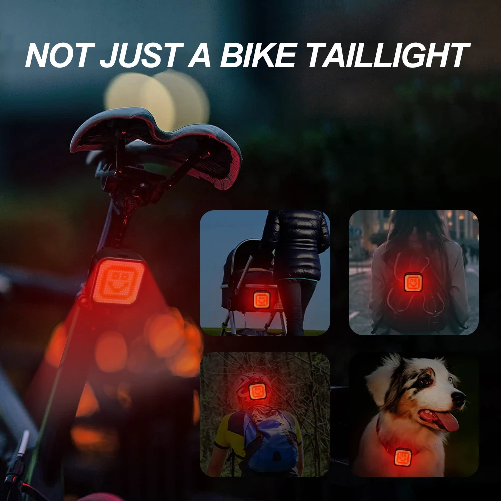 Bicycle Taillight Bike Light for Night Riding Bicycle Rear Light USB Charging Waterproof Safety Warning Lamp Cycling Accessories