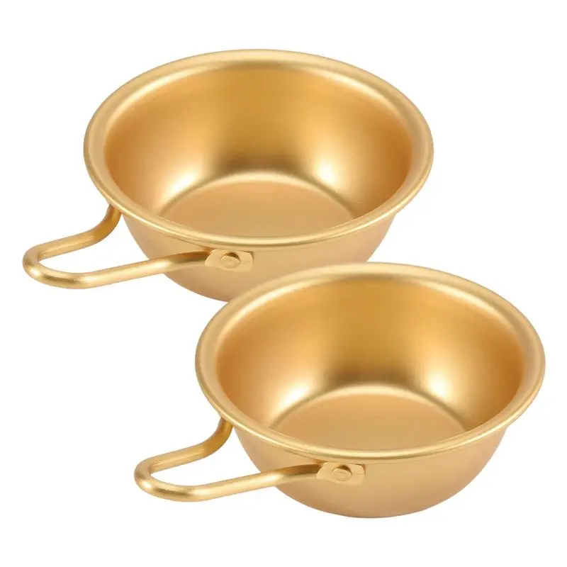 2PCS Makgeolli Bowls Aluminum Korean Traditional Bowls For Korean Raw Rice Wine Limited Time Offer