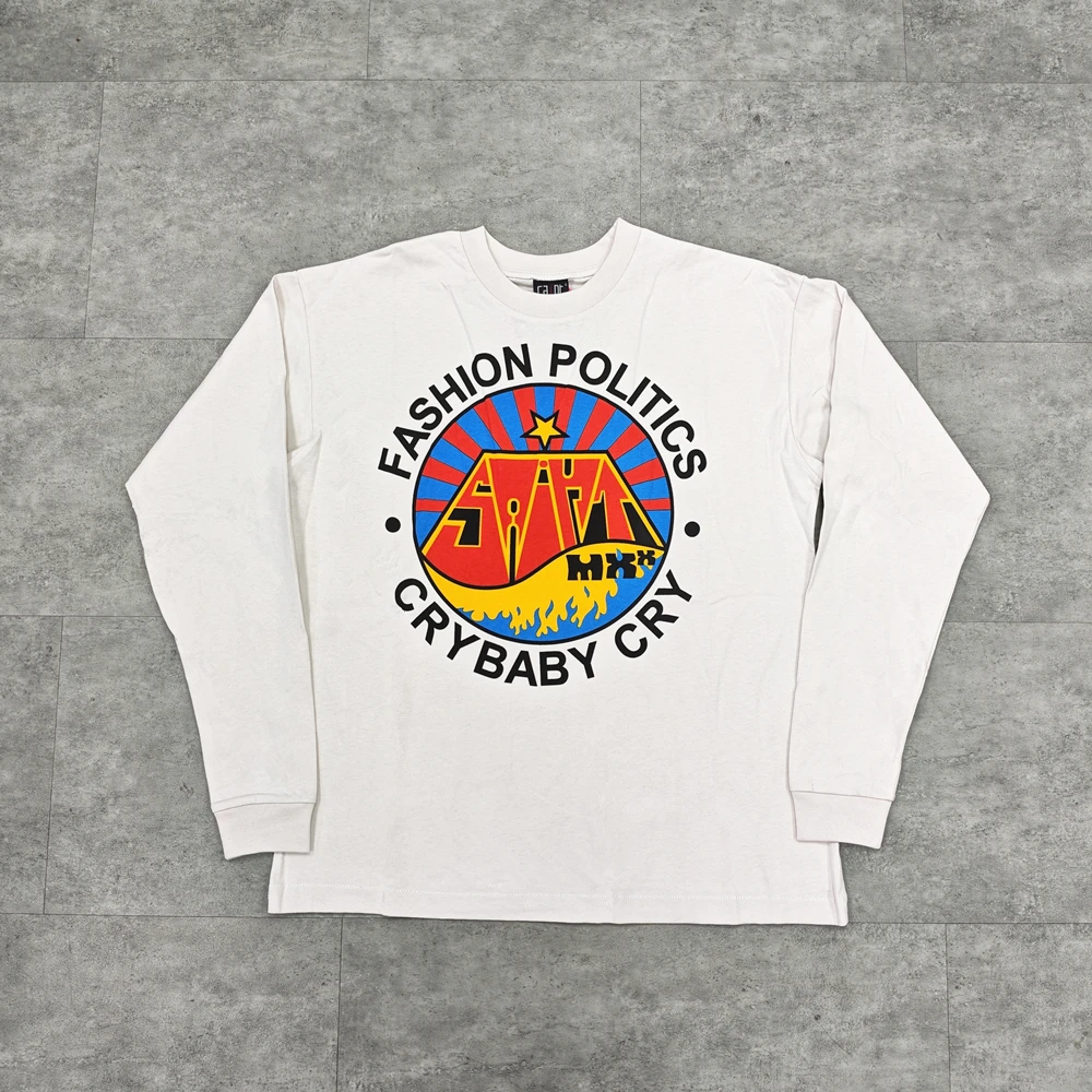 Yao Fashion Saint Of Michael Long Sleeve Tops Tee Oversize Loose Vintage  Casual Streetwear Sport Graphics Print T Shirt For Men