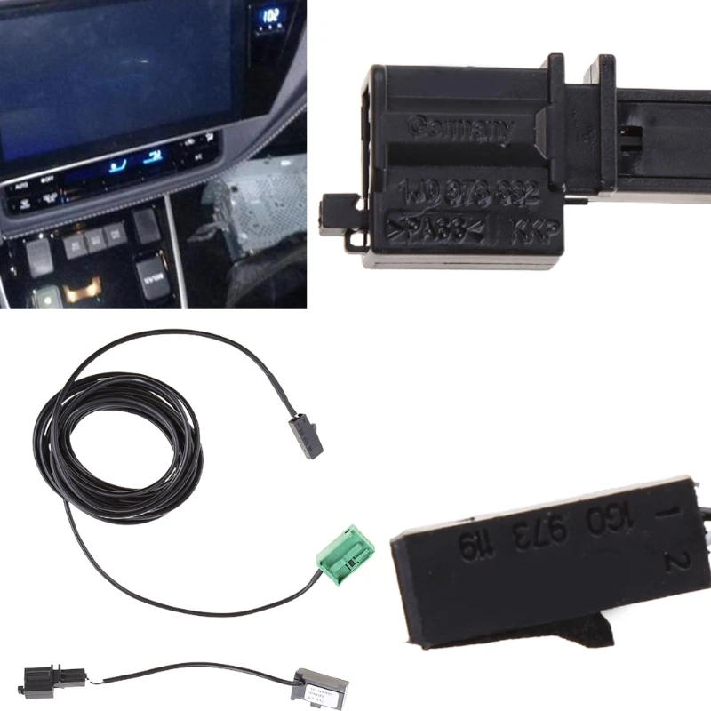RNS315 RCD510 Bluetooth-compatible Mic Wiring Phone Microphone Harness Cable Compatible for Volkswagen Hands-free Device
