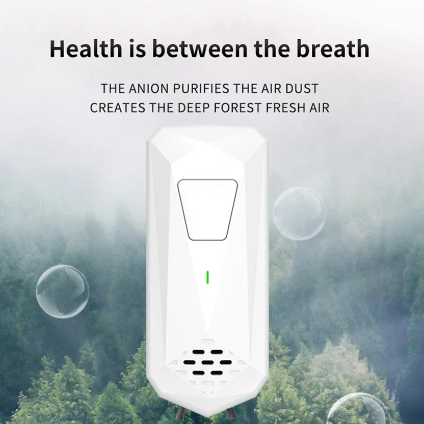 مؤينات الهواء للمنزل مولد الأيونات السالبة معطّر الهواء الهادئ لغرفة النوم والمكتب والمطبخ المكونات في منقي هواء صغير