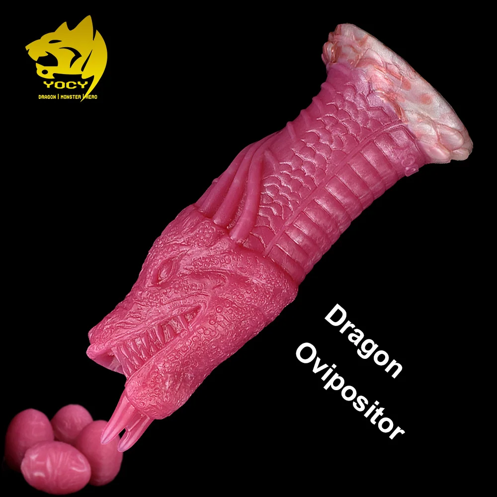 

YOCY Pneumatic Ovipositor Fantasy Dragon Anal Vaginal Lay Eggs Silicone Butt Plug Sex Toy For Women Men Masturbator