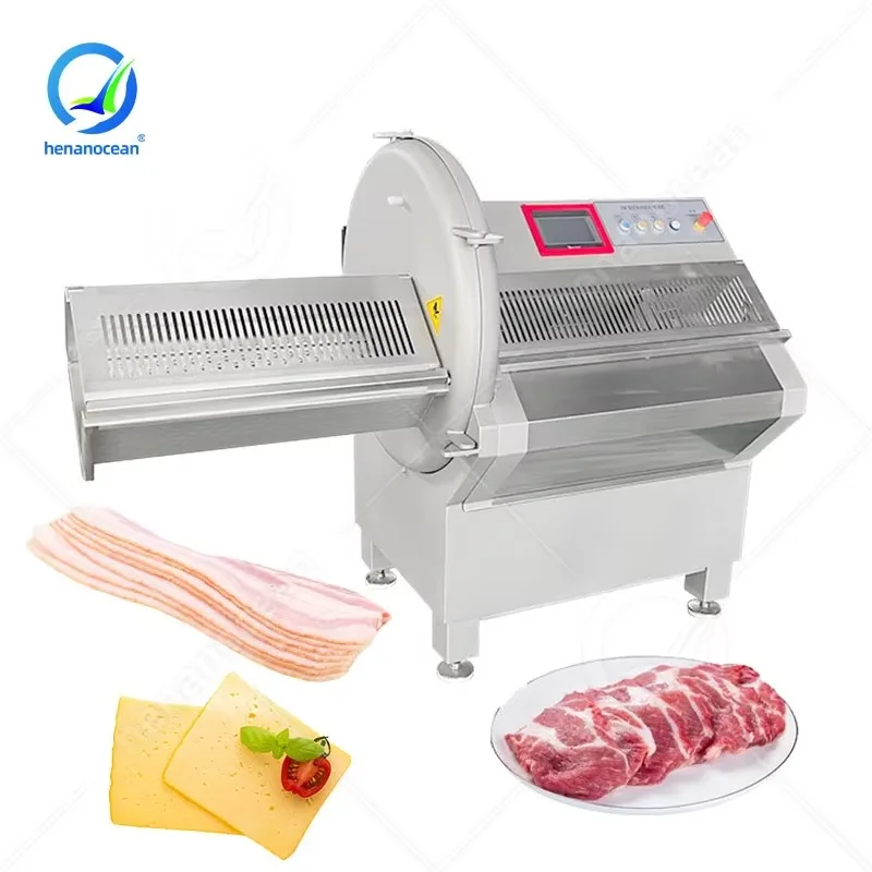 High Speed Bacon Ham Cheese Slice Cut Machine Automatic Bacon Mutton Beef Meat Slicer Cutter