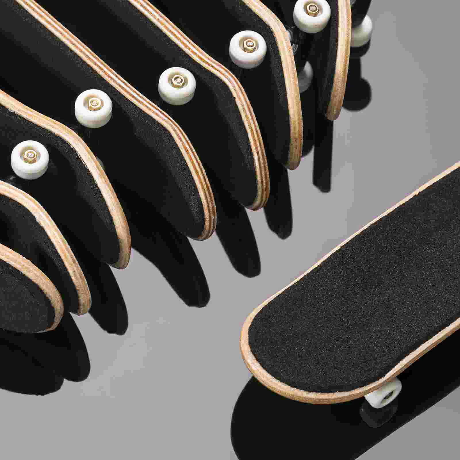 15 ชิ้นเทปจับนิ้วสเก็ตบอร์ดสติกเกอร์โฟม Fingerboards อุปกรณ์เสริมสีดํา