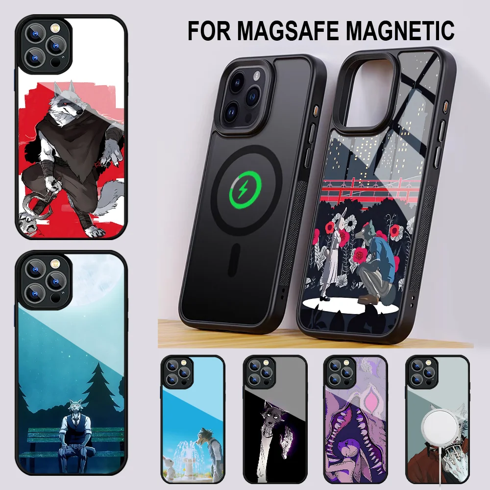 Anime B-Beastars Phone Case For IPhone 16 15 14 13 Pro Max 11 12 Mini Alex Mirror For Magsafe Wireless Charging Cover