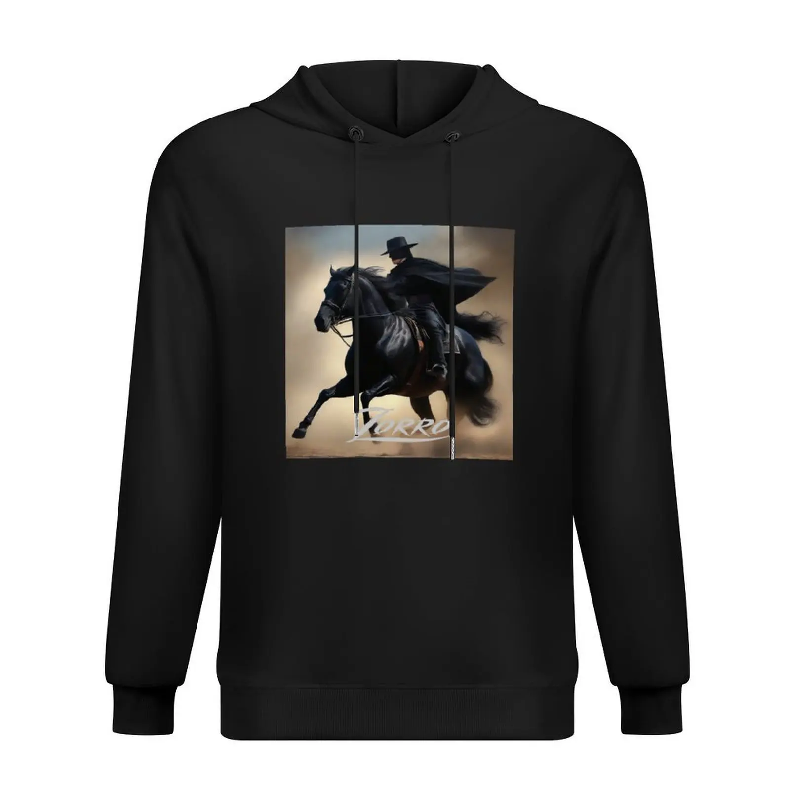 

Zorro on horseback galloping Hoodie korean autumn clothes autumn new products blouse anime clothes anime hoodie