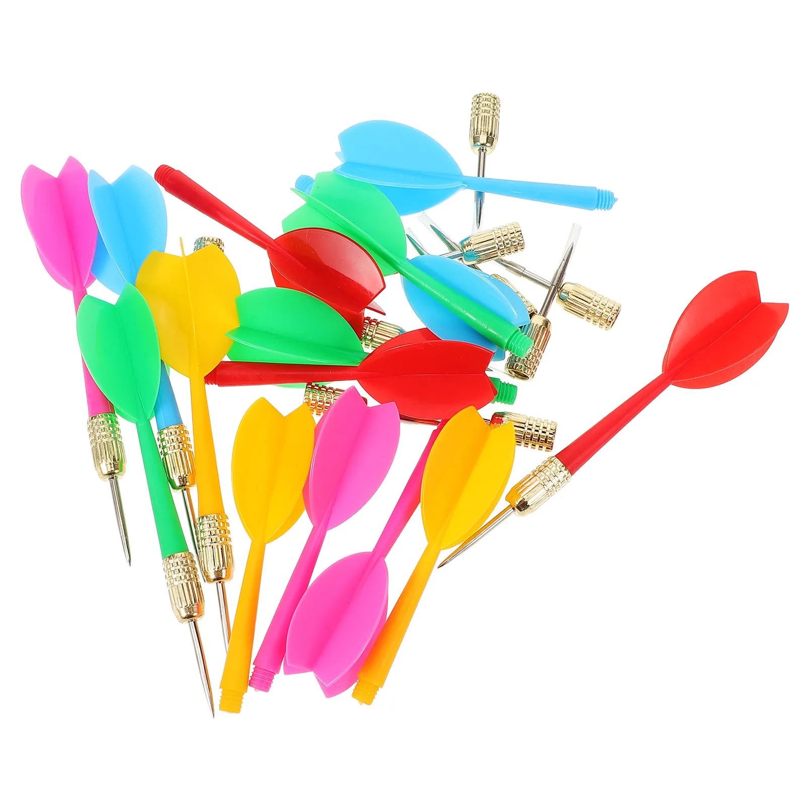 

15Pcs Colorful Metal Tip Set Safe Leisure Game Accessories for Indoor Outdoor Recreation Develops Sports