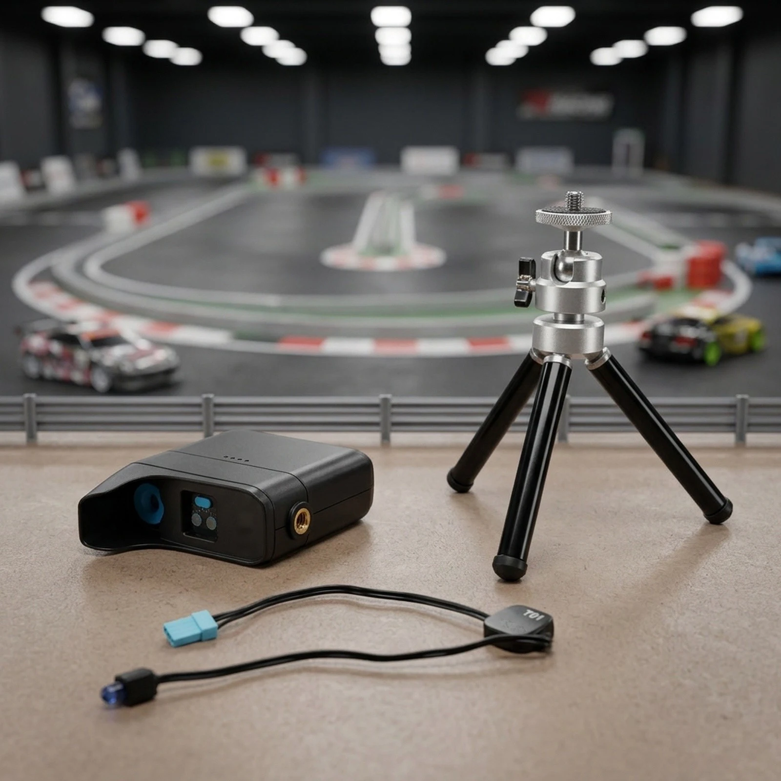 Smart Infrared Lap Timer for RC Racing Cars Works with For Mini-Z T01 T02 T03 Transponders Indoor Outdoor Track Use