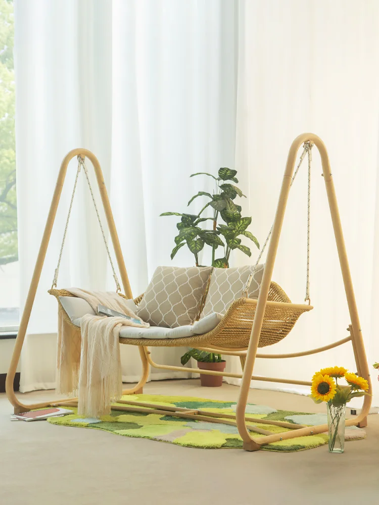 Outer swing courtyard outdoor rocking chair swing double hammock garden small courtyard Internet celebrity swing chair