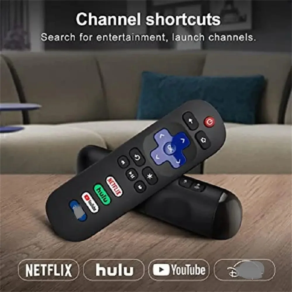 

ZLRLMHY Universal Remote Control for TV Compatible with TCL/Hisense/Onn/Sharp Roku SeriesSmartTVs Multifunctional Remote Control
