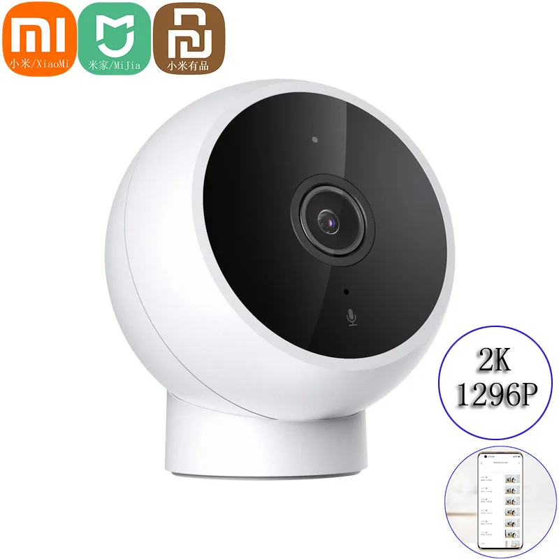 Xiaomi Mijia AI Humanoid Detection Smart IP Camera 2K 1296P Full HD 2.4GWiFi IR Night Vision Baby Security Monitor MiHome Cam