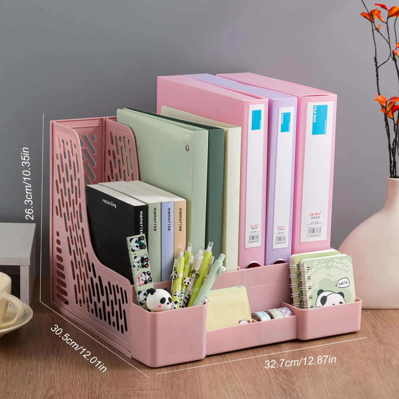 Thickened 1pc Bookshelf | Detachable Desktop File Holder, Frame, Column & Storage Rack for Office Supplies