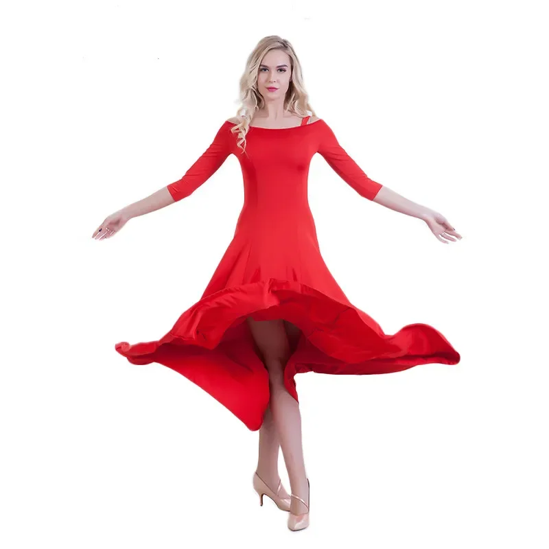 Modern Dance Ballroom Dancing Dress Women Standard Ballroom Dance Dress for Waltz/tango/foxtrot Performance Competition Dress