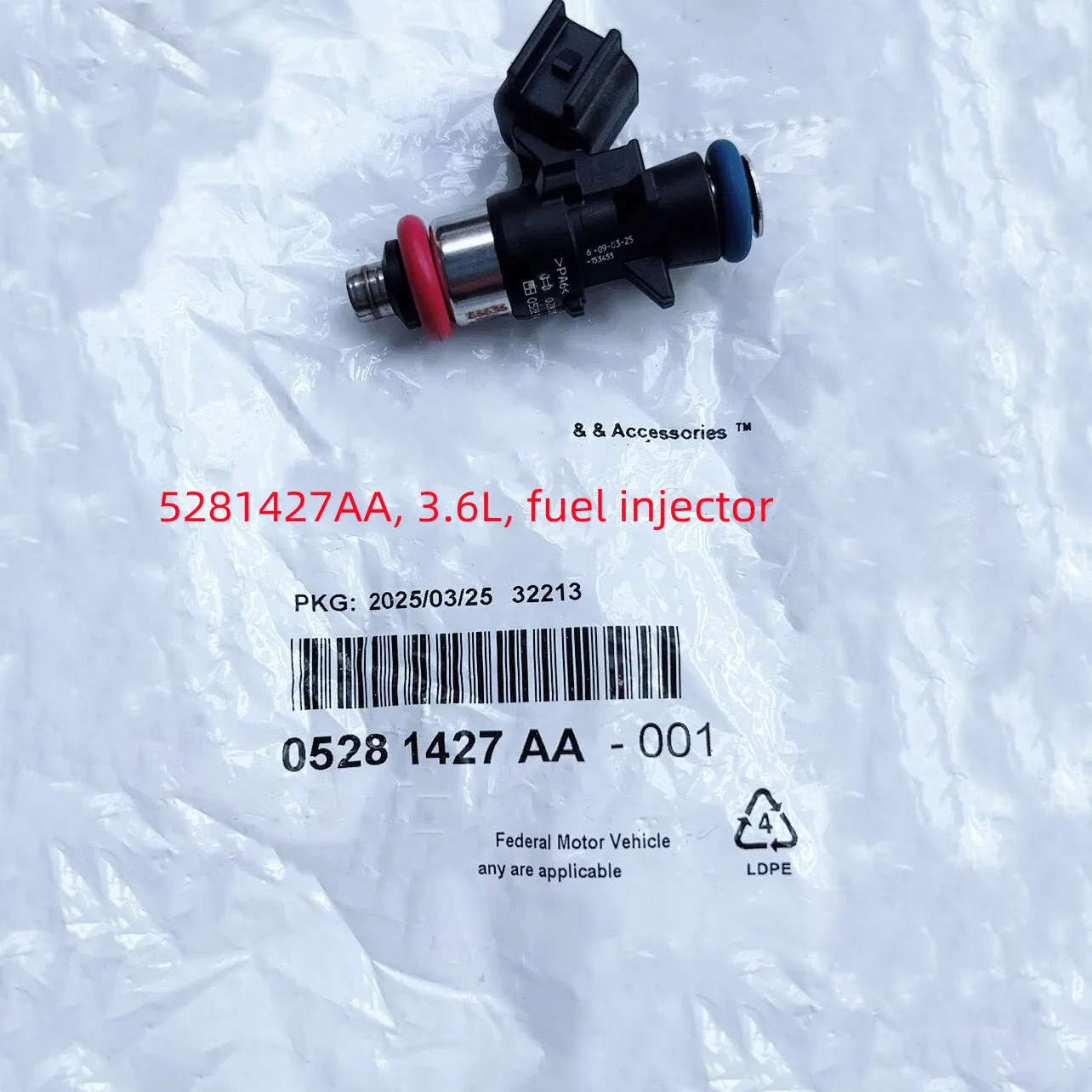 WAP01 Original Fuel Injector, 5281427AA, Suitable For: 3.0L, 3.6L, Wrangler JL, JK,Grand Cherokee WK,WL,Durango WD,RAM1500 ，2011