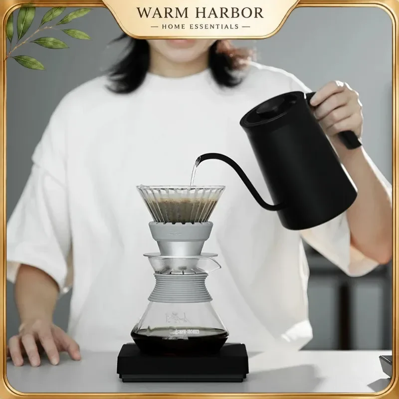 Mhw-3bomber Aroma Coffee Server Enhanced Aroma Glass Carafe Pour Over Drip Coffee Pot Barista Home Brewing Accessories Gift